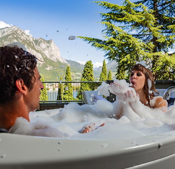 Griso Hotel - Jacuzzi in the room on Lake Como Griso Hotel - Jacuzzi in the room on Lake Como